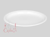 Тарілка ОВАЛ 260мм біла 18гр 50шт А_thumbnail