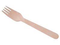 Виделка дерев'яна 16см 100шт KN 20120_thumbnail