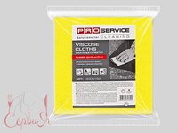 Серветка віскозна 32х38см 5шт жовта PRO 19300152_thumbnail