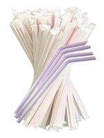 Соломка для сока 21смх4,8мм зі згином смугаста в інд.уп. 200шт СП_thumbnail