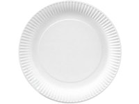 Тарілка картон. 230мм біла кругла 50шт PRO 43116400_thumbnail