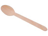 Ложка дерев'яна 16см 100шт KN 20121_thumbnail