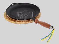 Пательня для млинців д.220мм h20мм с дер.ручкою"Термо"_thumbnail