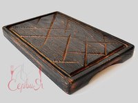 Дошка для подачі деревяна обпалена 20х30х3см ВД_thumbnail