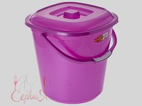 Відро пластикове квадратне з кришкою 14л 3060_thumbnail