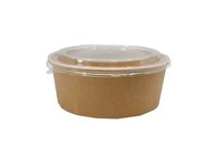 Контейнер папер.д.150, h75мм з прозор.криш. 800мл крафт/крафт 10шт 142605/пс313_thumbnail