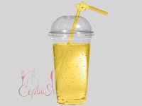 Стакан 500мл з купольною кришкою з отвором 50шт 41407 У_thumbnail