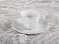 Чашка с блюдцем (130мм) 100мл Castel-FBC (сл.кость)_thumbnail