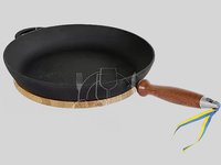 Пательня д.280мм h40мм з дер.ручкою Термо чавун_thumbnail