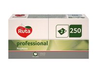 Серветка двошарова біла 32,5х32,5см 250шт Ruta k0542_thumbnail
