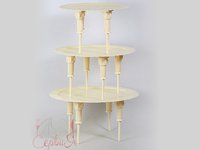 Стійка для торта 3-х рівнева пластмасова арт.16044_thumbnail