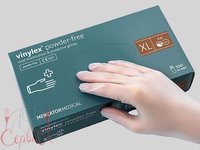 Рукавички вінілові ХL прозорі 100шт СТ_thumbnail