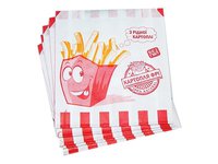 Саше папер. для карт.фрі 140х120х50мм білий з малюнком "З рідної картоплі" 100шт 250 ЕП_thumbnail