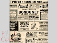 Папір для подачі "Газета франц." 25х25см беж._thumbnail