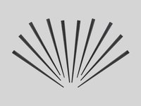 Шпажка для канапе "Крістал" 9см чорна 1000шт ПП_thumbnail