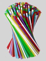 Соломка для соку 21смх4,8мм зі згином асорті 200шт СП_thumbnail