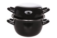 Каструлька для мідій из 2-х частей 0,8л черна_thumbnail