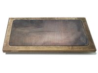 Підставка-піднос дерев'яна прямокутна 35х20см на ніжках_thumbnail