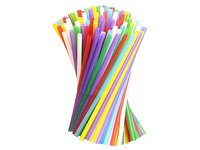 Соломка для соку 21смх5мм без згину асорті 200шт_thumbnail