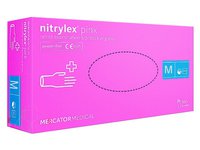 Рукавички нітрілові М рожеві 100шт NITRYLEX PINK PRO 17202600_thumbnail