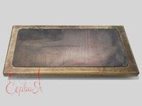 Підставка-піднос дерев'яна прямокутна 35х20см на ніжках_thumbnail