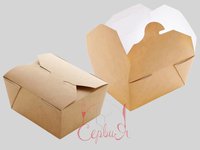 Ланч-бокс папер. 168х132х53мм 900мл КРАФТ 10шт 013829_thumbnail