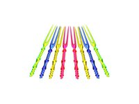 Шпажка для канапе и фруктiв "Виделка" 11см асорті 250шт_thumbnail