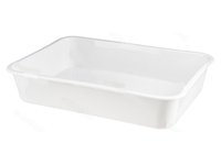 Лоток №2 пластик білий 36х25,8х7,1см 3,8л арт.82_thumbnail