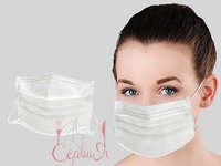 Маска мед. спанбонд однораз. 3шар. біла 50шт PL_thumbnail