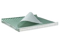 Папір пакувальний крафт біло-зелена клітинка 300х320мм 500шт 1828_thumbnail