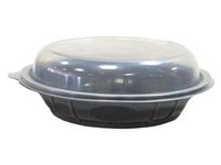 Контейнер РР д.220, h45мм чорний з прозор.кришкою 850мл 10шт 010923_thumbnail