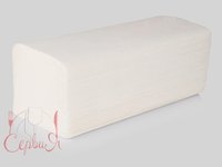 Рушник 1шар Vскладення білий рециклінг 160шт Servia PRO_thumbnail