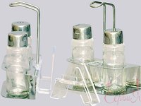 Набір для спецій 4пр. полірована нерж. сталь (сіль/перець/знімна серветн./зубоч.) 231 МАК_thumbnail