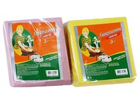 Серветка віскозна 30х35см 3шт рожева\/жовта МЖ 0023 CD_thumbnail