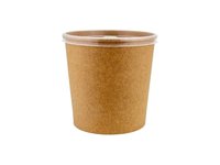 Контейнер папер. для супу та др.страв з проз.кр. 450мл крафт/крафт 50шт SPS450KK/ПП97_thumbnail