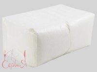 Серветка 1шар барна біла 24х24см 450шт Є_thumbnail