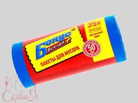 Пакет для сміття 35л 50шт синий 1679 КР_thumbnail