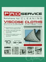 Серветка віскозна 32х38см 5шт зелена PRO 19300162_thumbnail