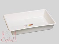 Лоток №3 пластик білий 48х33х8см 1415 (1483) Senyayla_thumbnail