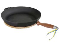 Пательня д.280мм h40мм з дер.ручкою Термо чавун_thumbnail