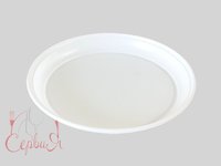 Тарілка 205мм біла ЕКОНОМ 100шт А_thumbnail