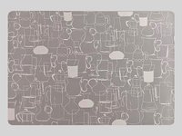 Сет под горячее винил 43х28см кувшины C&T 22255SIL_thumbnail