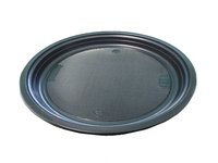 Тарілка 220мм чорна 100шт А_thumbnail