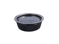 Контейнер 85х25мм круглий (соусник) ДНО 100мл чорний ПС-42 100шт_thumbnail