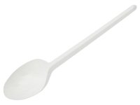 Ложка столова біла важка 100шт А_thumbnail