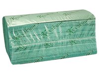 Рушник 1шар V складення зелений 200шт Кохавинка_thumbnail