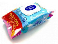 Серветка волога для рук та обличчя 120шт Aqua Baby 42225010_thumbnail