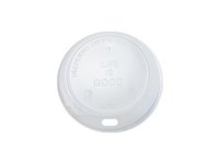 Кришка АР-90 біла ЛОГО для паперового стакана 430/440мл 50шт АПХ 124138_thumbnail