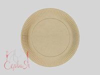 Тарілка картон. 180мм крафт кругла 50шт PRO 43116350_thumbnail