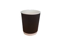 Стакан 180мл паперовий гофра коричневий 30шт GP02-0043_thumbnail